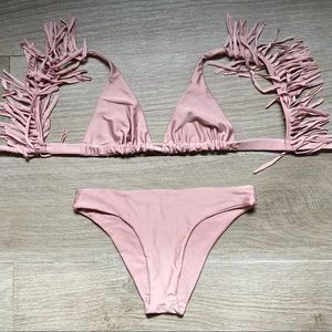 Only Worn Once - Maheli Heli Metallic Blush Set